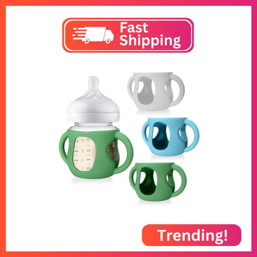 Juome Silicone Sleeves with Handles for Avent Natural Glass 