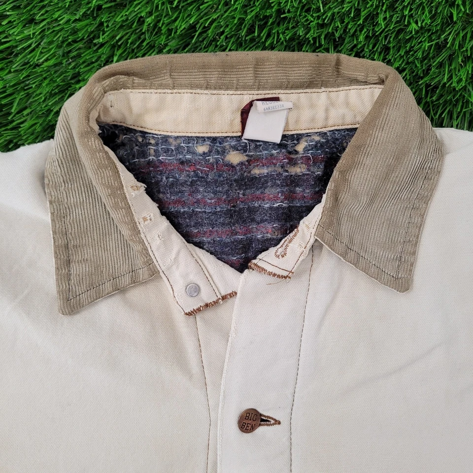 Chaqueta de Colección Big-Ben Chore Grande 26x28 Deshilachado Suelta EE. UU. AÑOS 70 80 Foto 2 de 4