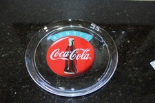 Vintage Coca-Cola Clear Glass Serving Platter Ca. 1995 13" Diameter