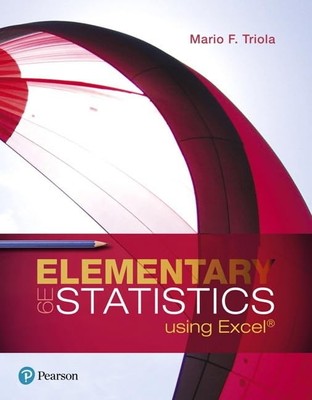 Elementary Statistics Using Excel - hardcover Triola, Mario