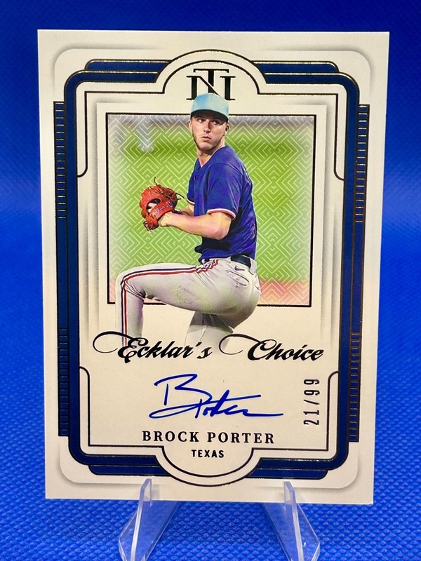 2025 National Treasures Baseball Brock Porter #EC-BPT Ecklar's Choice Auto /99