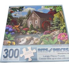 Bits And Pieces "Country Mill" 300 Piece Puzzle Large Piece Puzzle Nature Theme