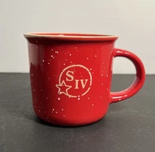 Vintage Red Maker's Mark Ceramic Mug With SIV Logo Limited Edition