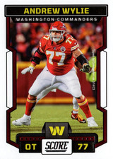 2023 Panini Score Football Andrew Wylie Washington Commanders #300