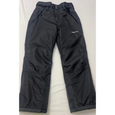 Arctix Youth Insulated Snow Pants Black Size Small Reinforced Knee Ski Bibs