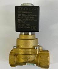 OLAB ELETTROVALVOLA 2/2 VIE NC in OTTONE FILETTO FEMMINA G3/8 PORTATA 2,6 m3/h