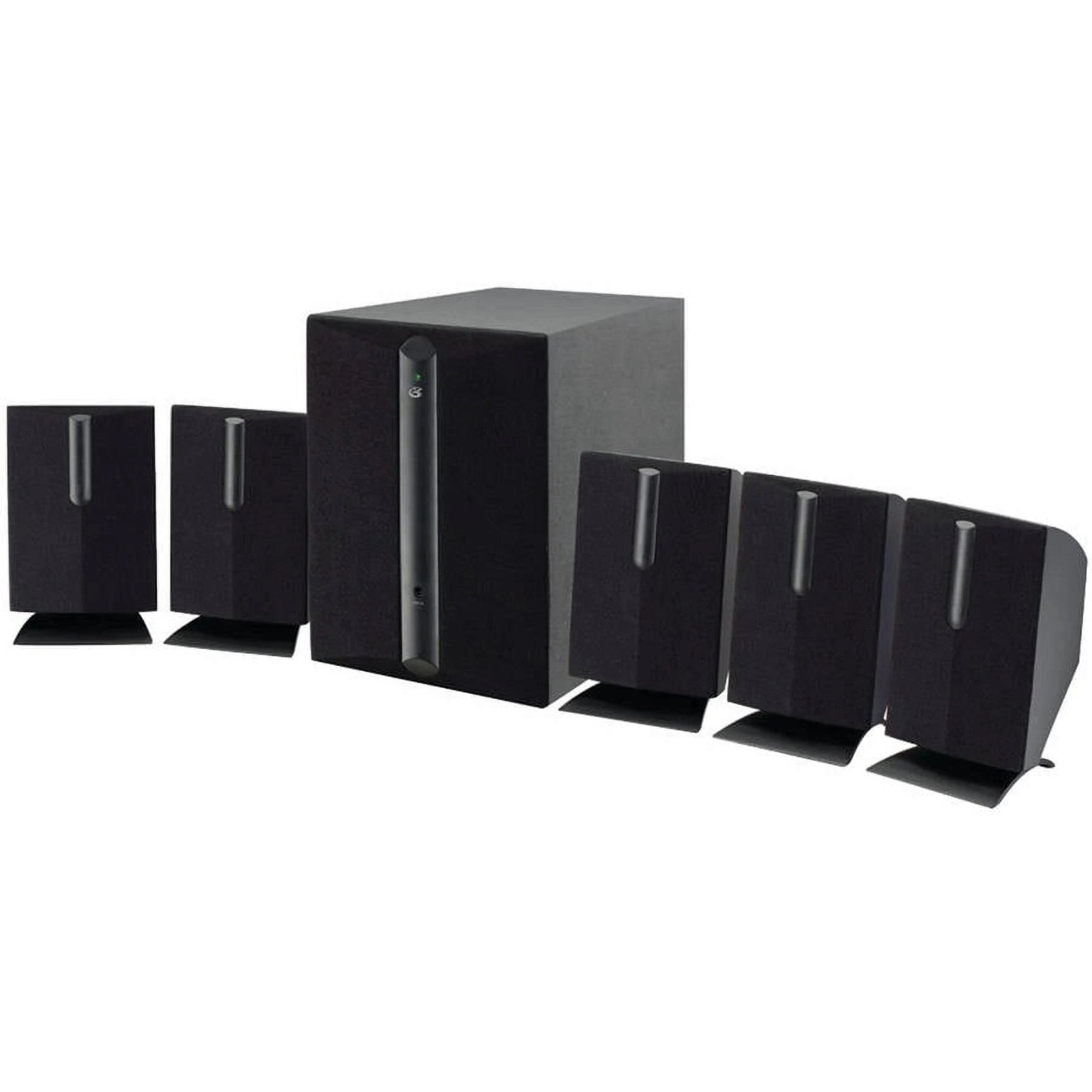 GPX HT050B 5.1 Channel Speaker System with Subwoofer - Black