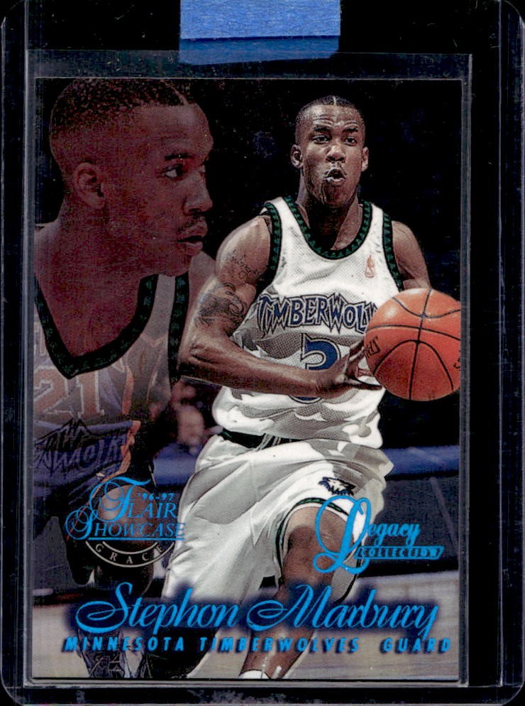 1996-97 Fleer Flair Showcase Stephon Marbury Legacy Collection Row 1 RC #25/150