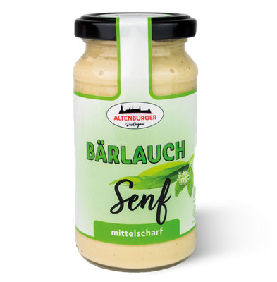 Altenburger Bärlauch Senf mittelscharf aus Thüringen 200ml