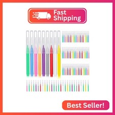 Patelai 100 Pieces Braces Brush for Cleaner Interdental Brush Toothpick Dental T