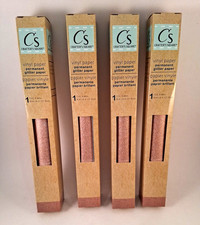Crafter's Square Permanent Adhesive Vinyl Paper 12"x48" Rose Gold Glitter s 16