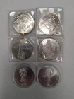 6pcs Silver rounds 4pcs .999 2pcs .722 fine silver