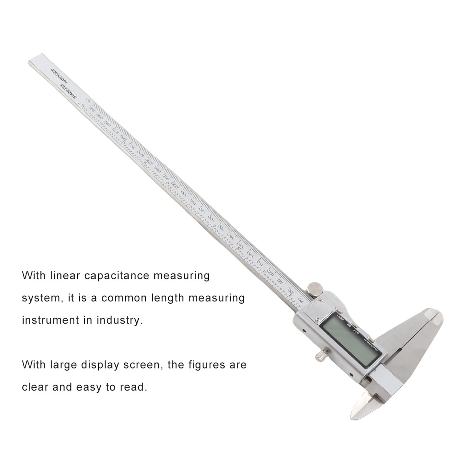 0-300mm Accurate Digital Vernier Caliper Stainless Steel Micrometer Ruler