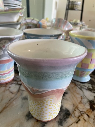 Mackenzie-Childs Brittany Ceramic Tumbler Cup - Picture 4 of 19