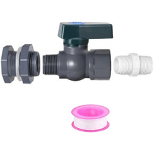 34 Inch PVC Rain Container Hose Adapter Kit for Pool and Garden Systems