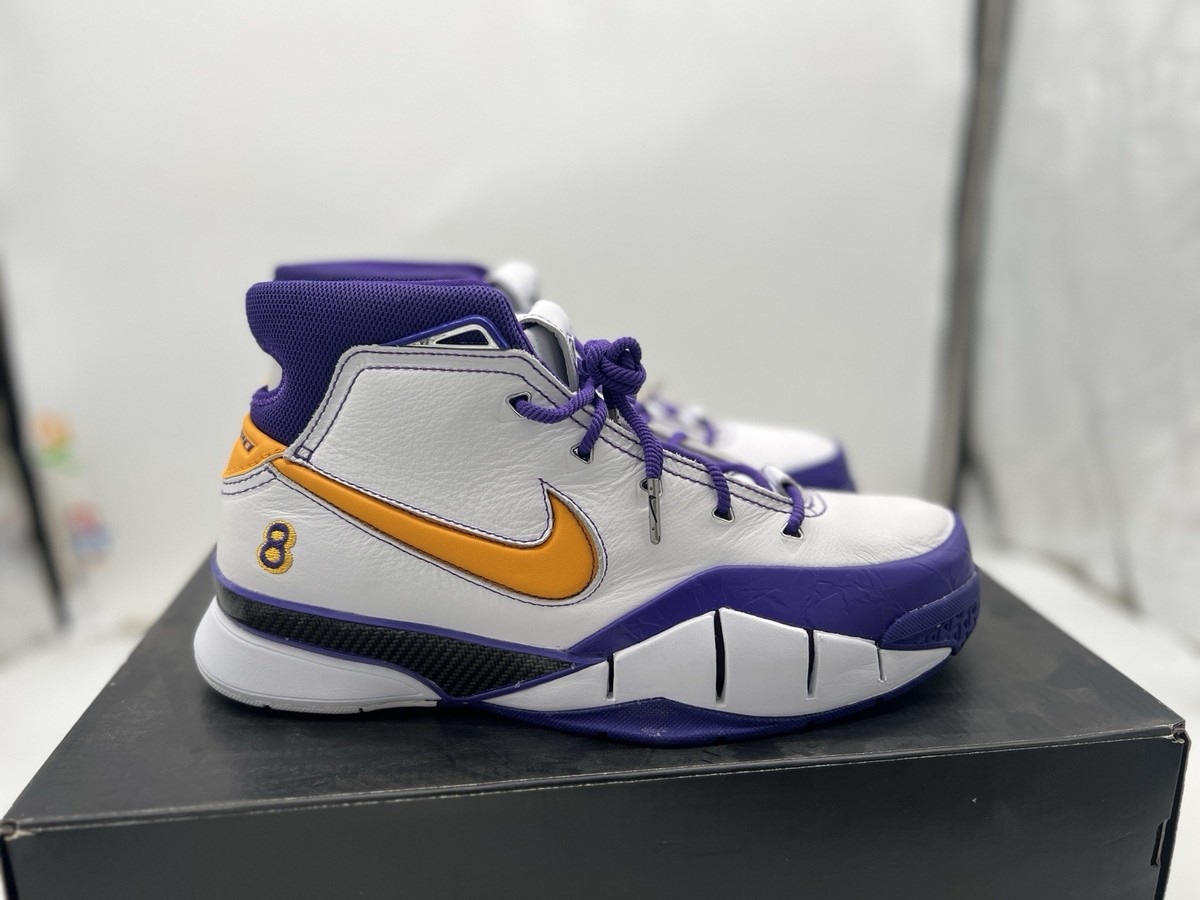 Nike Zoom Kobe 1 Protro Final Seconds Sz 9.5 Think 16 White Purple
