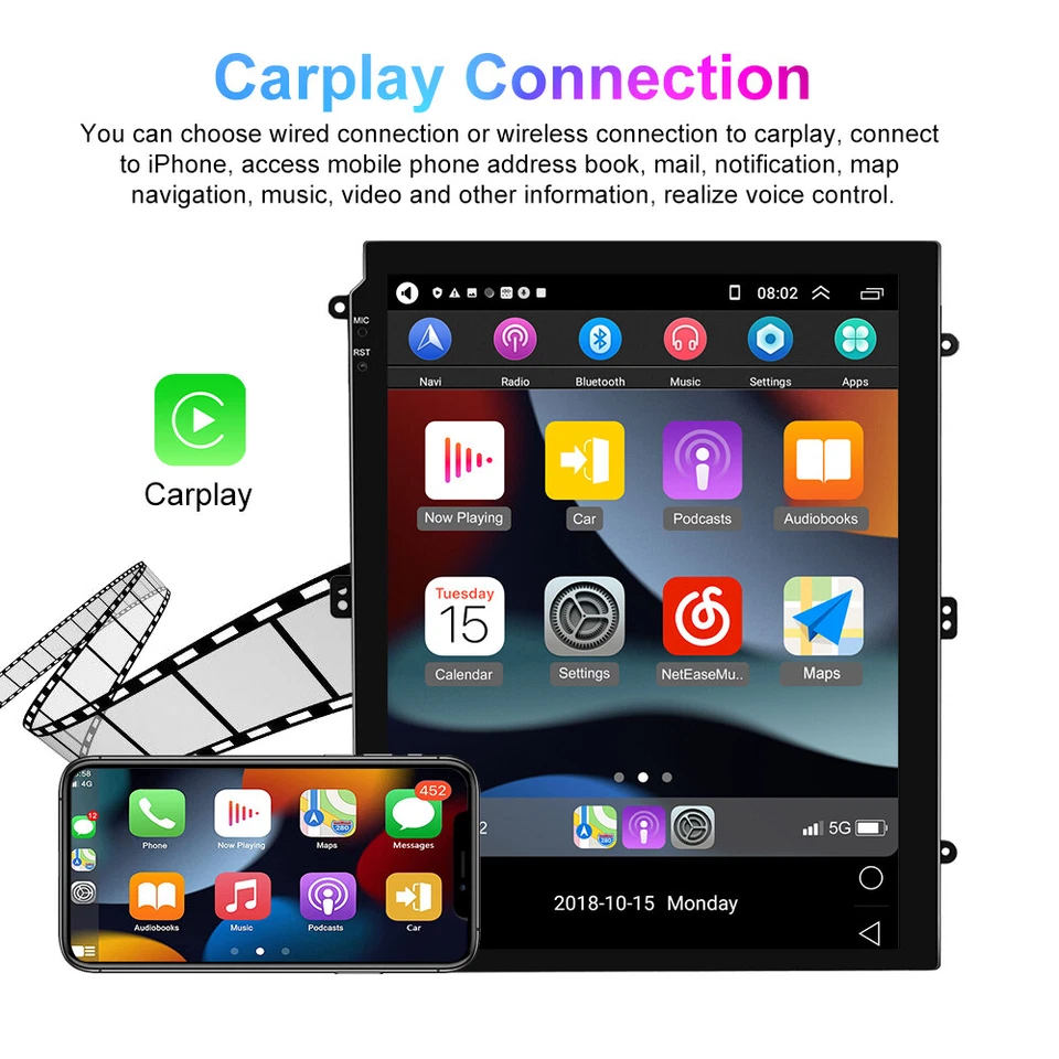 Carplay Android 15 Autoradio Für Opel Astra J ECO GPS Navi WIFI BT RDS HiFi 64GB - Bild 4 von 4