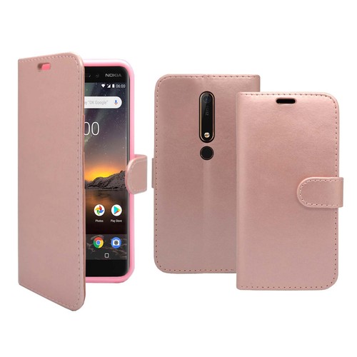Case For Nokia 6 2018 Wallet Flip PU Leather Stand Card Slot Pouch Phone Cover - Picture 5 of 14