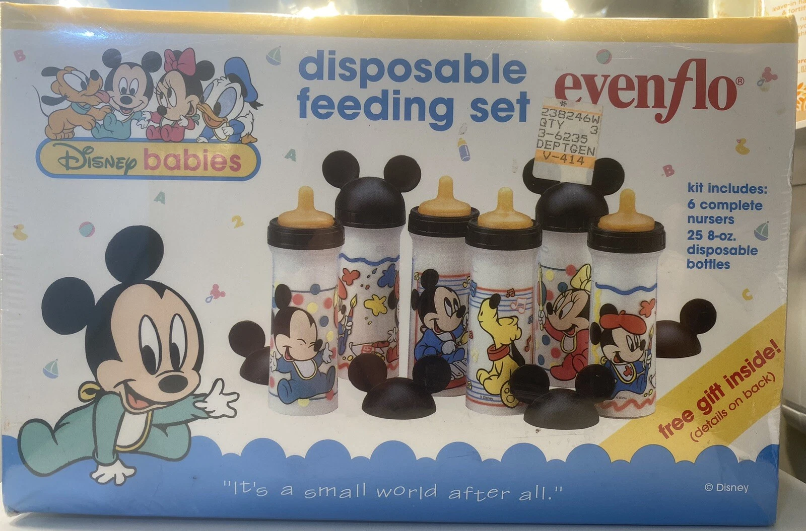 Vintage 1996 Disney Evenflo Disney Babies Disposable Feeding Set Drop in Style💖