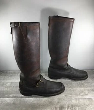 Vintage Gokeys 310 Black Label Leather Snake Proof Hunting Work Mens Boots 9.5