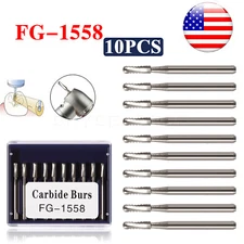 Dental FG-1558 Tungsten Steel Carbide Burs Pear Drills for High-Speed Handpiece