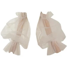 Removable Puff Sleeves for Wedding Dress Tulle Detachable Sleeves Add On Wedd...