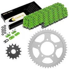 Green O-Ring Drive Chain & Sprockets Kit for Suzuki GSX600F Katana 600 1998-06
