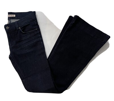 J Brand Women's Dark Wash 'Lovestory' Flare Leg Denim Jean Size