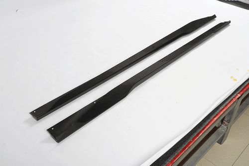For Ford Mustang Dark Horse 2024UP Real Carbon Side Skirts Extension Lip Panels - Picture 9 of 14