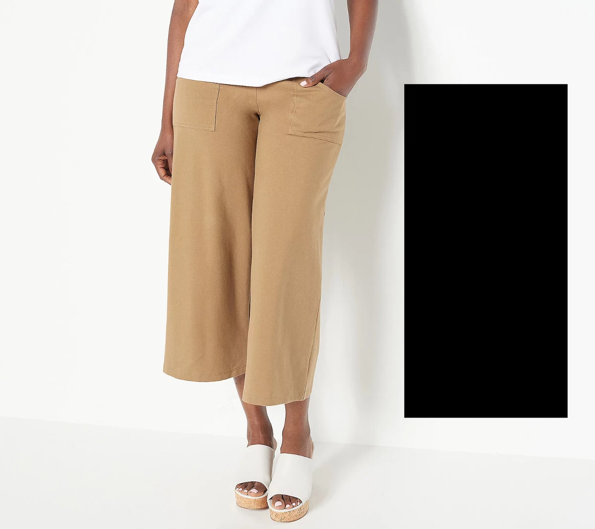 Women with Control Regular Tummy Control Gaucho Pants BLACK XX SMALL A399490