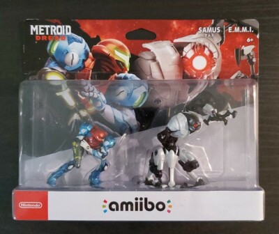 Nintendo amiibo Metroid Dread - Samus and E.M.M.I. Figures (2 Pack Set)