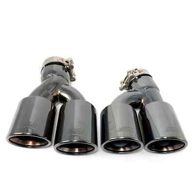 2Pcs Dual Exhaust  Satinless Steel Muffler Tailpipe for BMW 5 Series G30 Tips