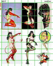 6017 DAVE'S DECALS LARGE BETTIE PAGE ART IMAGES OTHERS GARAGE  GRAFFITI ART
