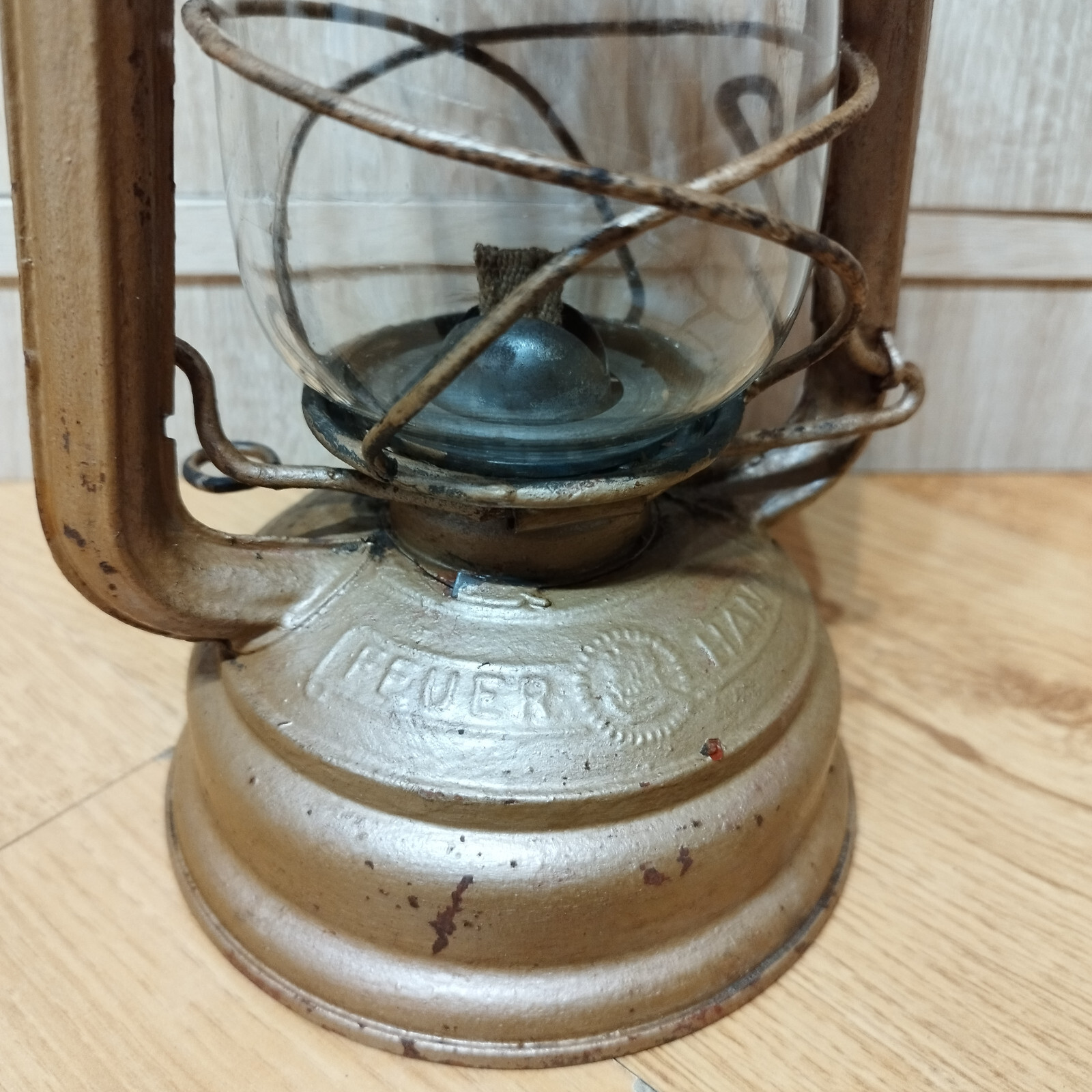 Old kerosene lantern Feuerhand 276 BABY special STURMKAPPE W.Germany  Retr Lamp 