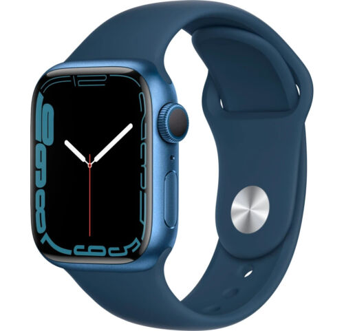 Apple Watch Series 7 GPS + Cellular, Alu Sportband, 45mm🔥NEW🌟YEAR Angebot G1 - Bild 1 von 7