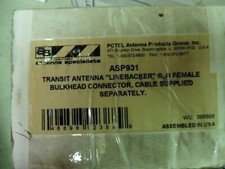 New Genuine ASP931 "Linebacker" N Female Bulkhead Connector Transit Antenna