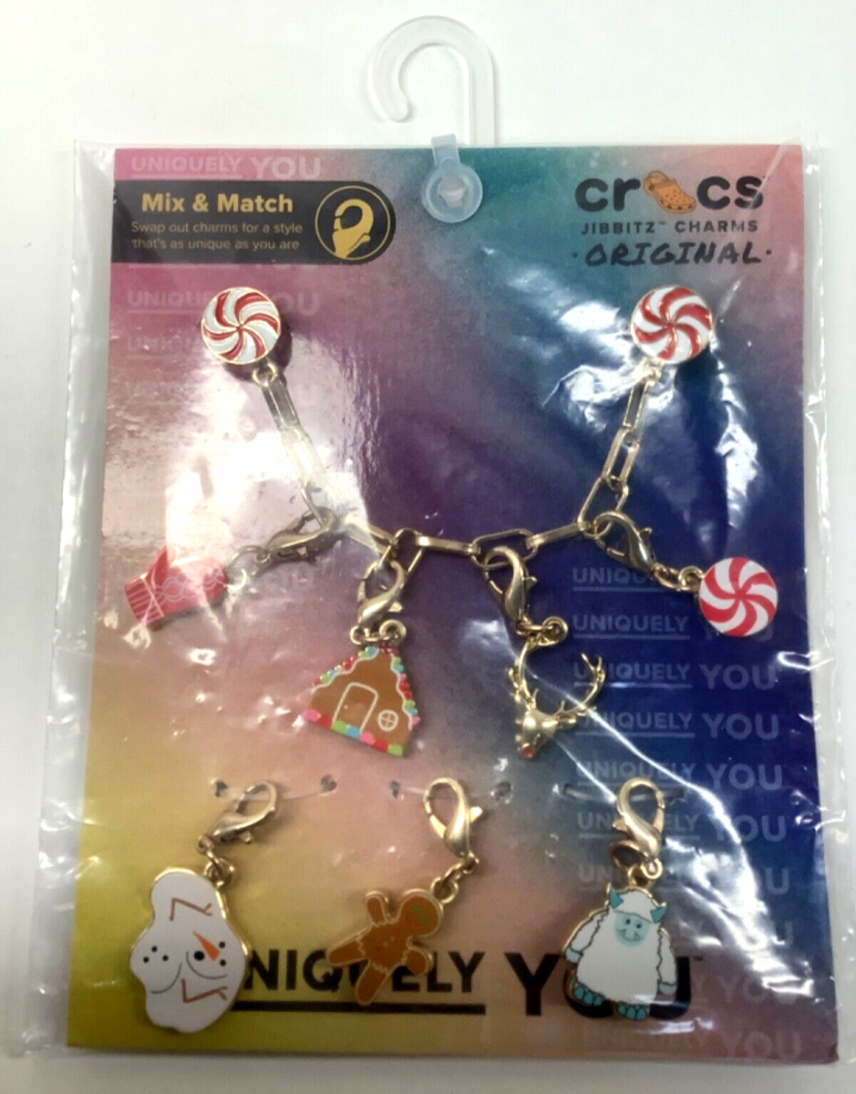 コープスブライド　チャーム Crocs Jibbitz 7 Charms Holiday Friendship Gold Bracelet Chain
