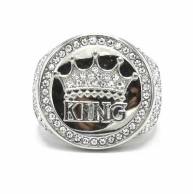 Stainless Steel King Crown Men Ring