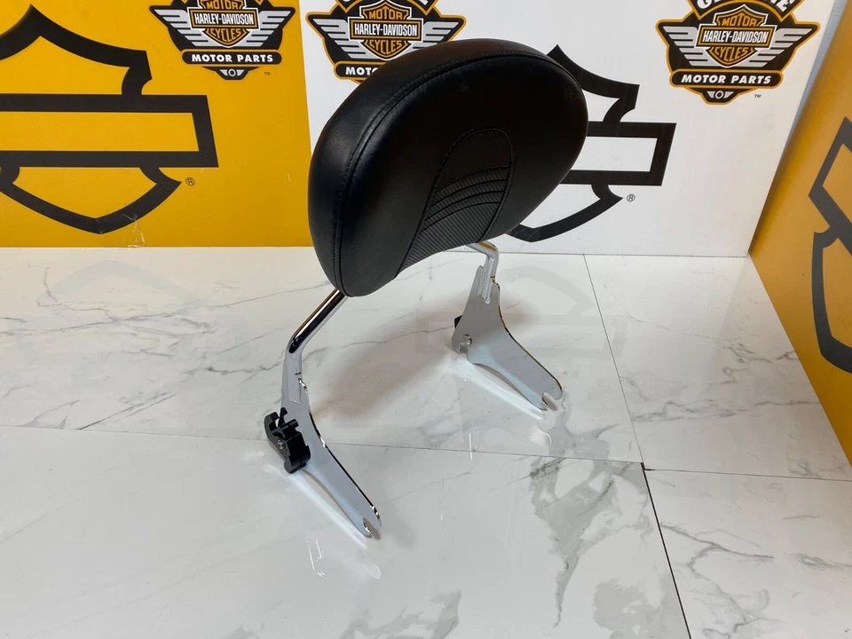 Respaldo genuino OEM 97-08 Harley Touring Sissy Bar Street Glide Stitch🔥 Foto 4 de 4