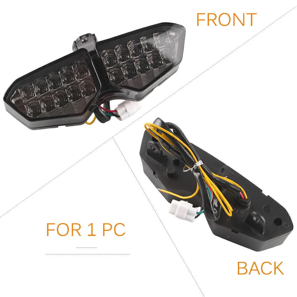 Integrated Tail Light Turn Signals Indicator Fit for YAMAHA YZF R6 2003-2005 Foto 3 de 4