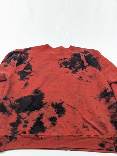 Disney Parks Pizza Planet Large Red Black Toy Story Tiedye Sweatshirt Crew neck - Picture 8 of 8