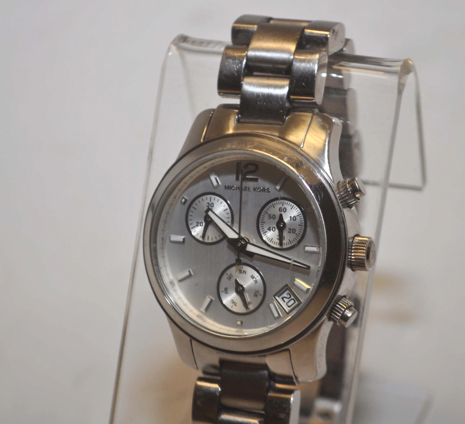 Michael Kors MK5428 Orologio da Donna Cronografo Da Passeggiata Acciaio Inox & Argento