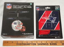 Sealed Quadrone New England Patriots NFL RC Helmet Flyer Rico Tic Tac Toe Game
