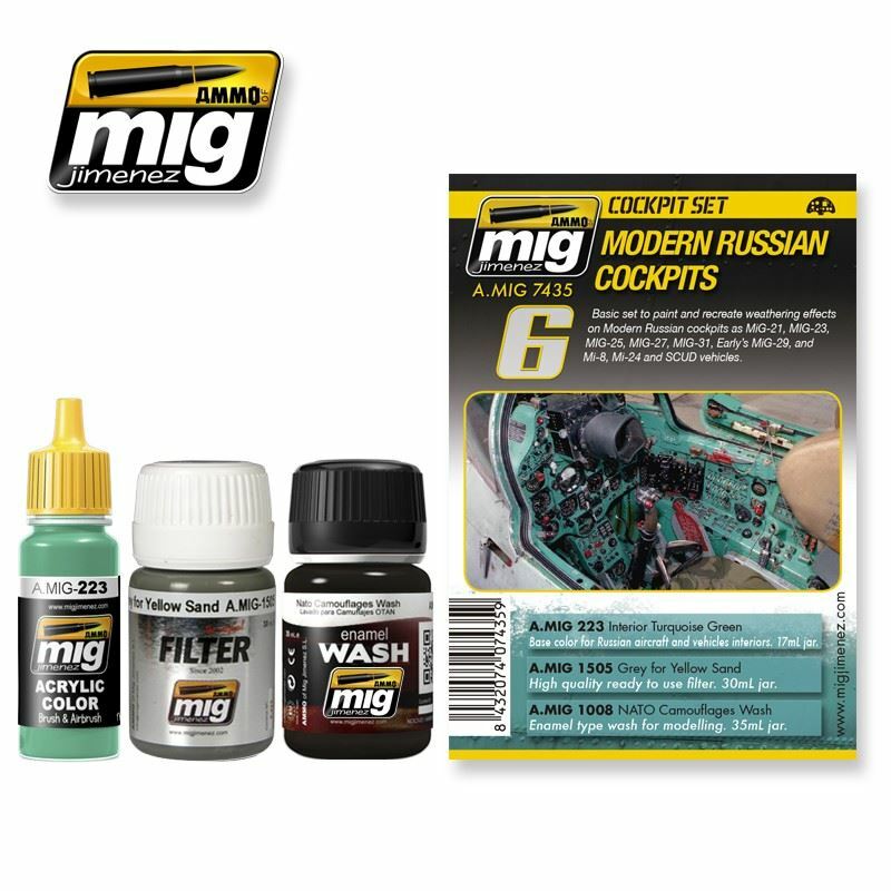Ammo by Mig Weathering Set - Modern Russian Cockpits