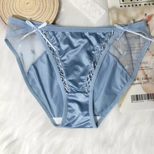 Pack Of 5 Womens Sexy French Satin Panties Briefs Underwear Lot String Bikinis - Picture 8 of 13