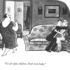 When Mom Doesn't Care if You are Making Out on Couch