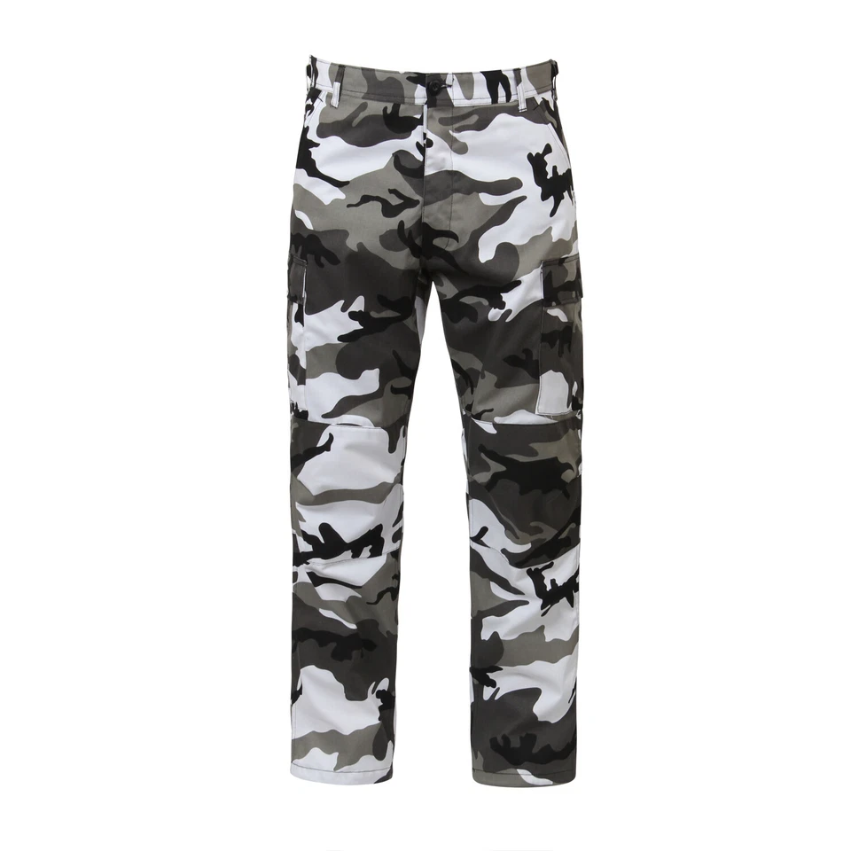Tactical BDU Pants City Camouflage Cargo Uniform 6 Pocket Military Army Fatigues - Image 2 of 4