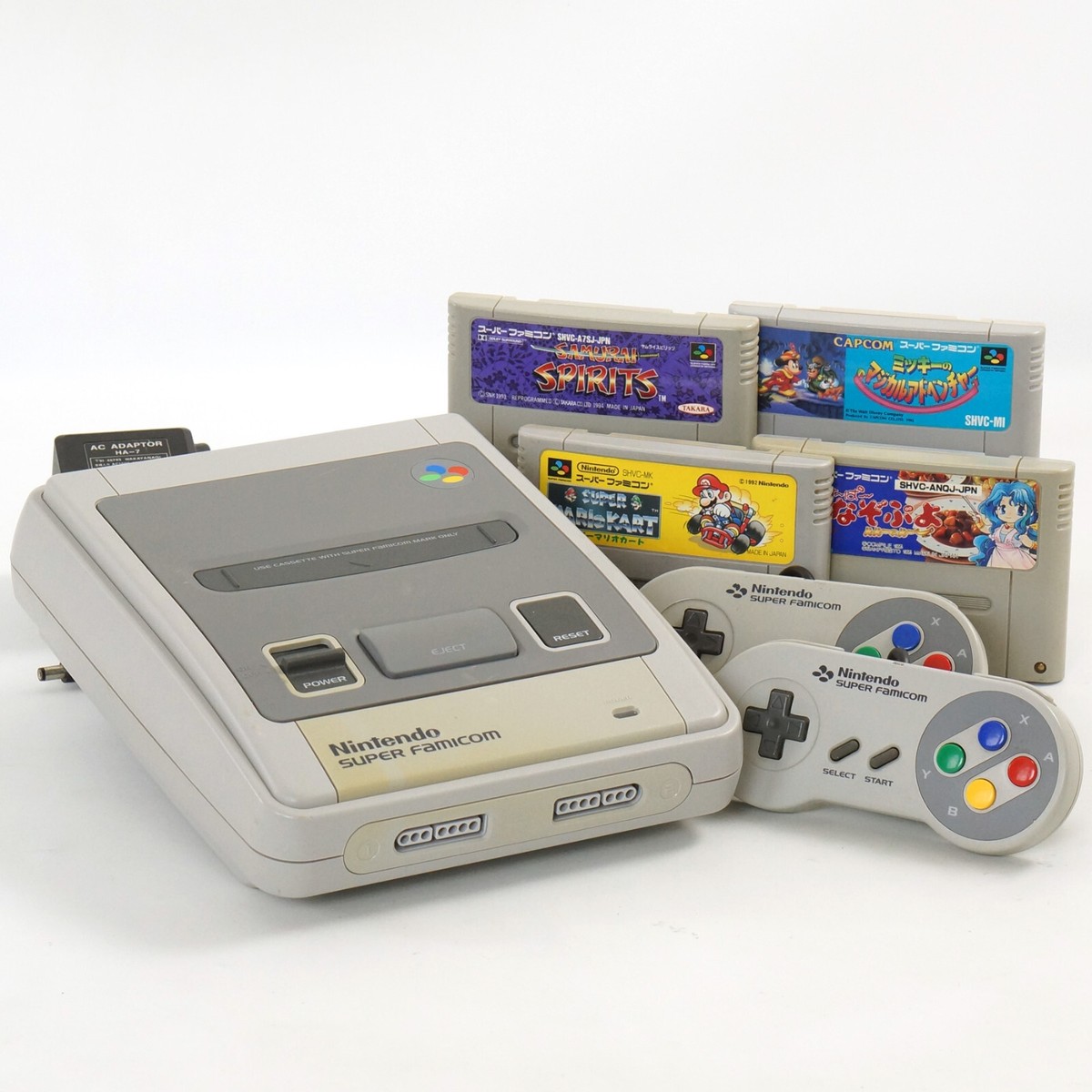 Super Famicom Console SHVC-001 Nintendo Tested System with Game