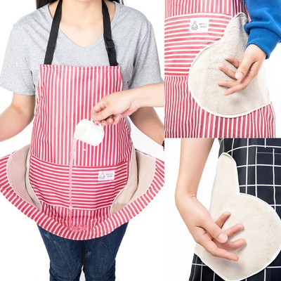 Home Lady Waterproof Wipe Apron Wear-resistant Hand Aprons Kitchen Oil-proof Bib