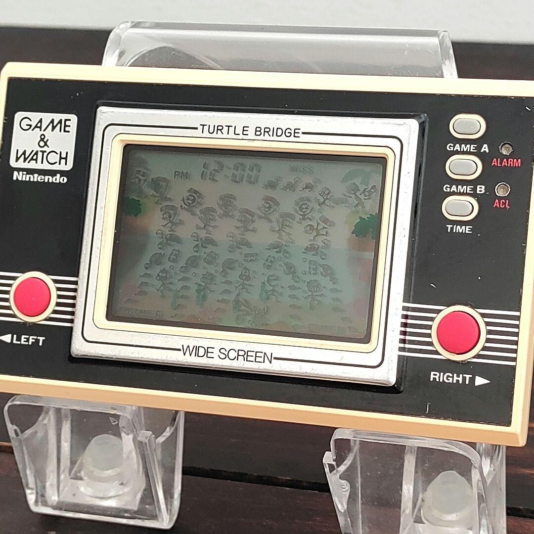 NINTENDO GAME AND & WATCH Turtle Bridge Wide Screen 1982 Direct